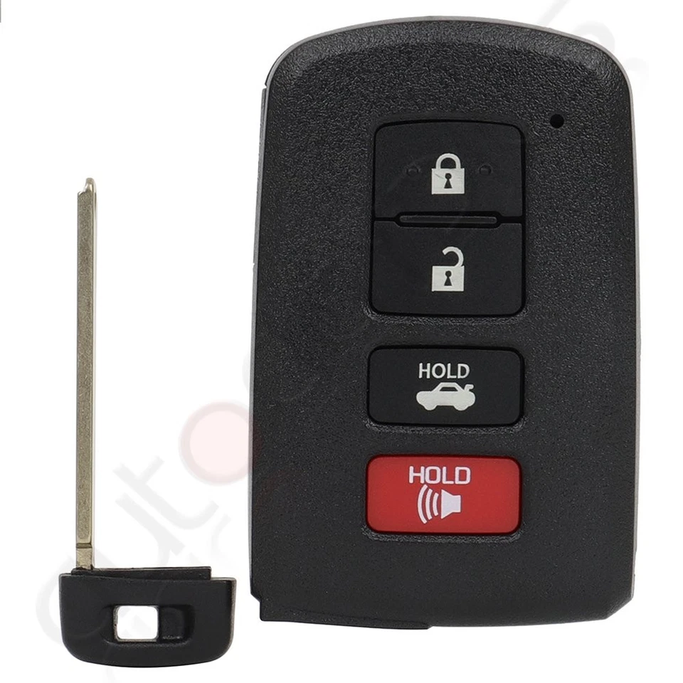 Remote Car Key Fob for Toyota Camry 2012 2013 2014 2015 2016 2017 4 Buttons - Image 4 of 4