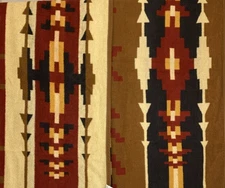 Vintage BIEDERLACK Aurura Reversible 55x75” Southwest Aztec Throw Lap Blanket