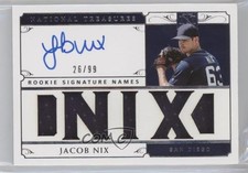 2019 Panini National Treasures Rookie Signature Names /99 Jacob Nix Auto RC