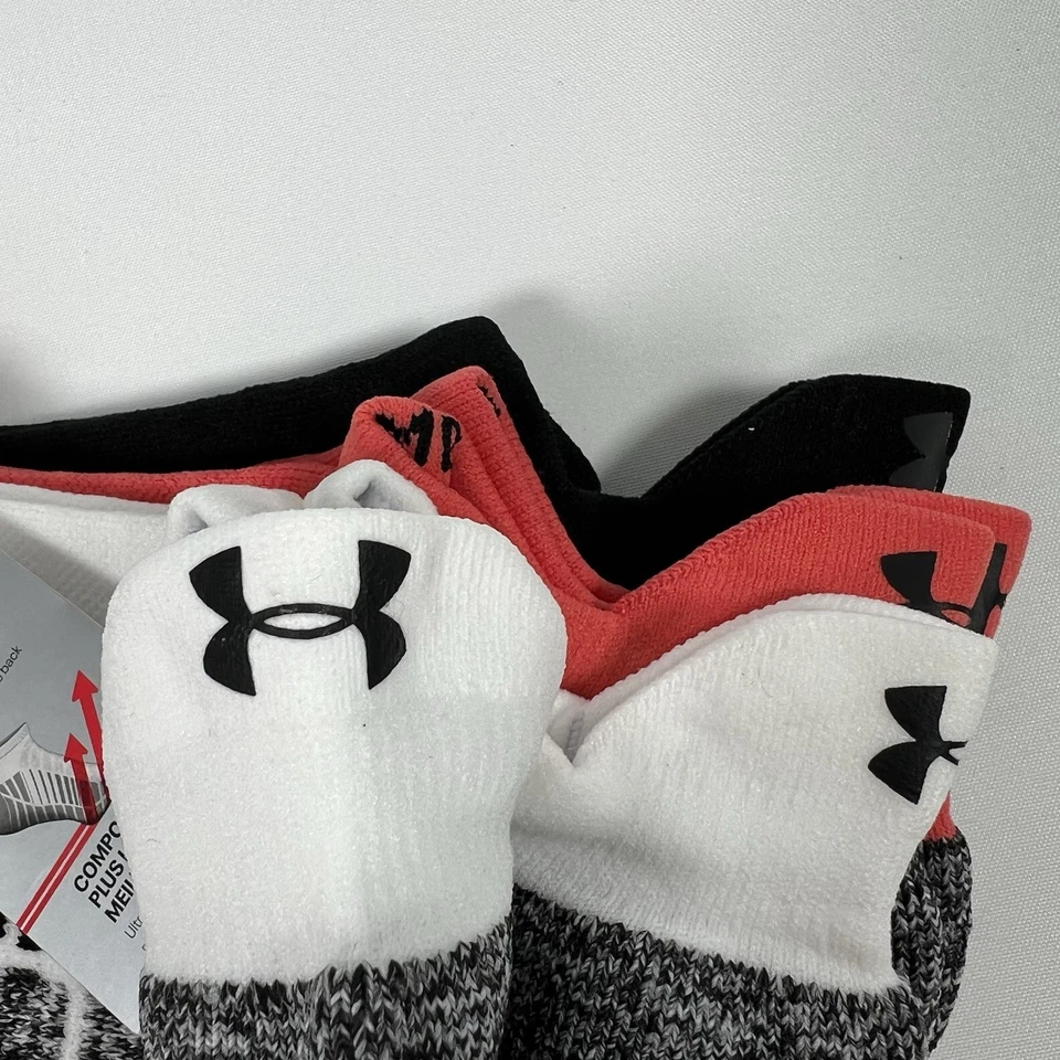 Носки Under Armour UA Elevated+ мягкие незаметные вкладки (3 упаковки) мужские 4–8 НОВЫЕ - Изображение 2 из 4