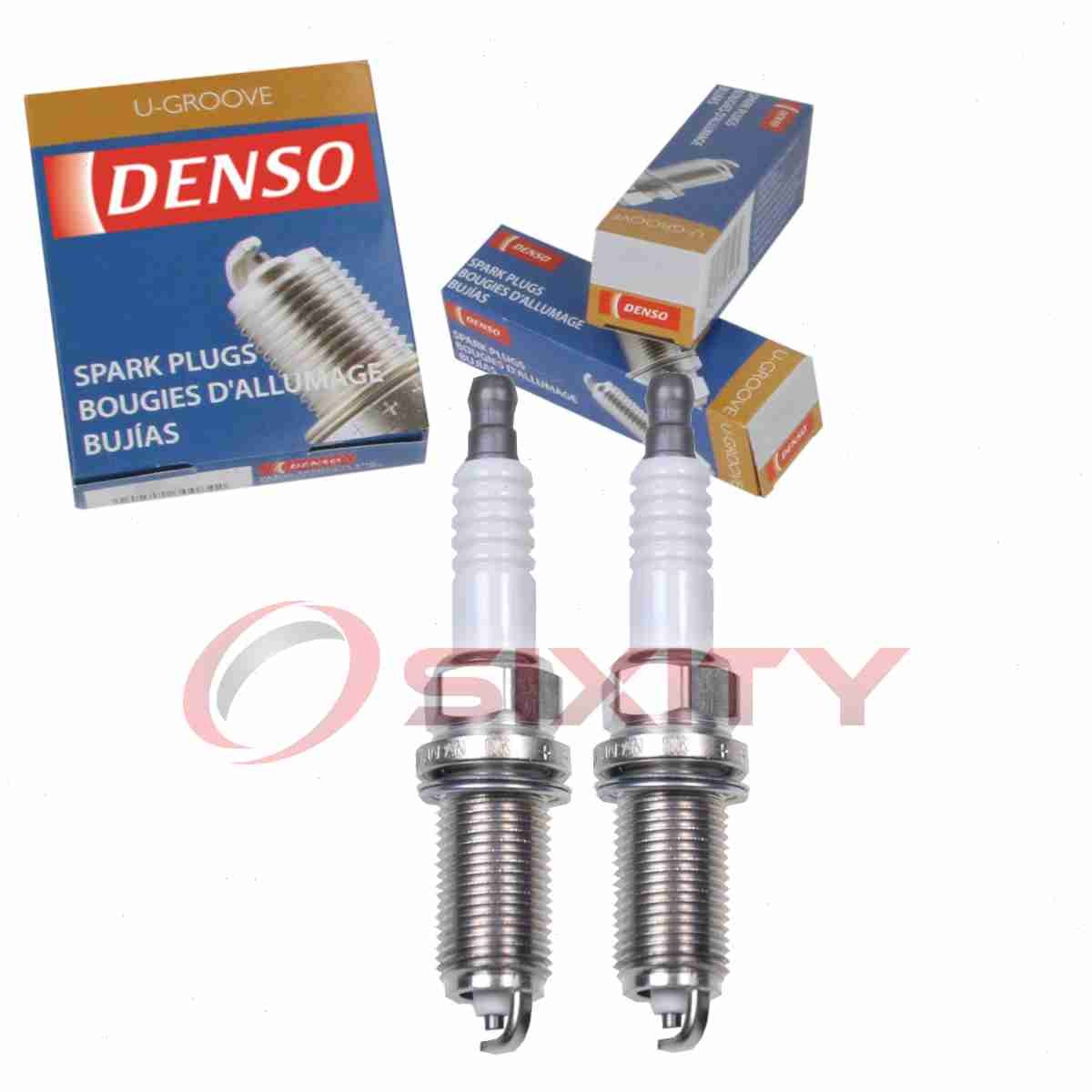2 pc DENSO 3381 Standard U-Groove Spark Plugs for SPFR8TI332 SPFR8TE2AA he