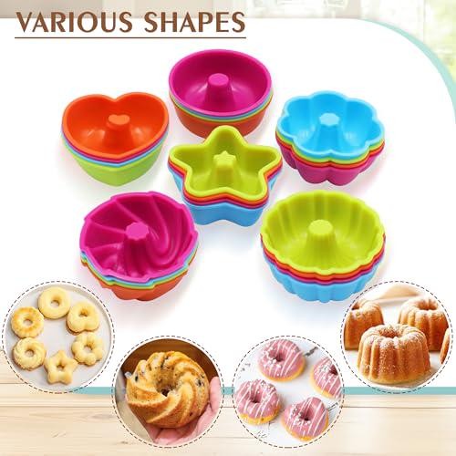 To Encounter 24er Pack Silikonformen, Antihaft 2 3/4 Zoll Donut Form, Silikon - Bild 3 von 12