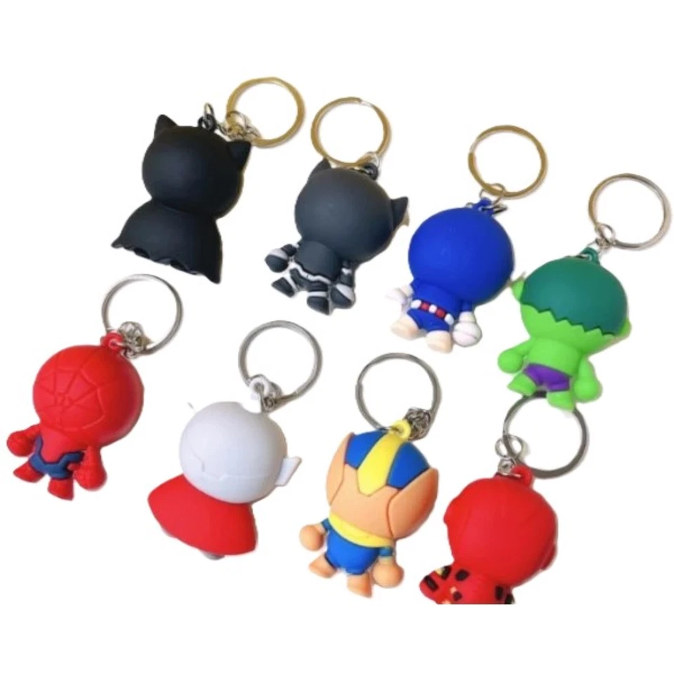 Cute Cartoon Superhero Keychains | Marvel, DC & more | Soft PVC | Free Shipping - Image 4 of 4