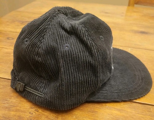 RARE Vintage 80s Nike Force Adjustable Vintage Black Corduroy Hat Nike - Picture 6 of 7