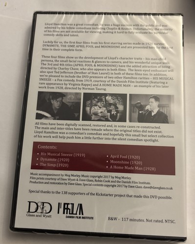 Lloyd Hamilton Silent Comedian DVD Region 1 Factory Sealed - Bild 2 von 2