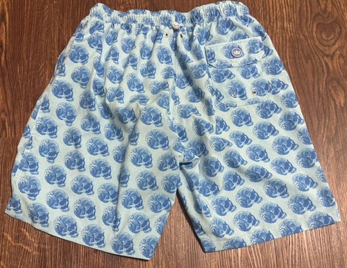 Peter Millar Seaside Collection Swim Trunks Shorts Men's Large Seashell Blue - Picture 3 of 9