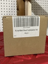 Printers Jack 4x100ml Black Sublimation Ink Refill Bottles for Epson Printers