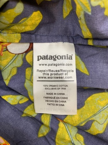 EUC Patagonia Pataloha Boys Short Sleeve Hawaiian Shirt Cotton Size XXL 16-18 - Picture 6 of 6