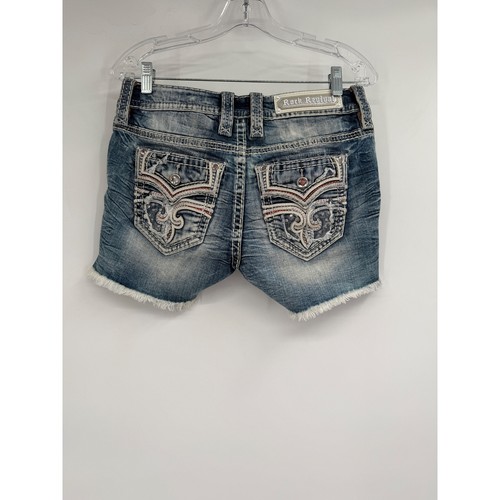 Rock Revival Celinda Easy Stretch Short Denim embroidered NWOT Sz 26