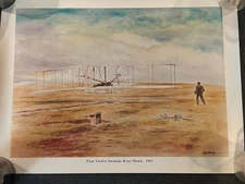 First Twelve Seconds Kitty Hawk - 1903 Print 18”x 24”