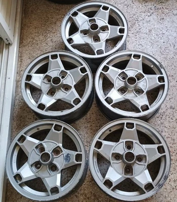 5 PERSONAL WHEELS 6X14 4X108 ALFA ROMEO GT GTV GIULIA 105 FELGEN DATE 1973 - Bild 1 von 4