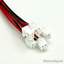 5PCS / 10PCS / 20PCS JST-XH 2.5mm 2-Pin Connector with 24AWG Wire Leads 150mm,