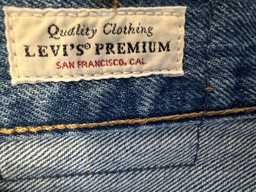 Pantalones de mezclilla para mujer Levi’s Premium 501 corte original W25 L30 botón mosca desgastados - Imagen 4 de 13