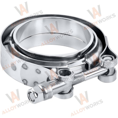2.25'' 304 Stainless Steel V-Band Clamp w/ Male /Female Flange fit Exhaust Pipes - Bild 2 von 10