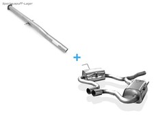 Fox Racinganlage (mit Soundrohr) Mittig Mini Cooper S R53 02-06 2x76mm