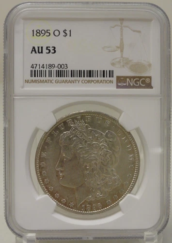 1895 O New Orleans United States Morgan silver dollar NGC AU53 4714189-003