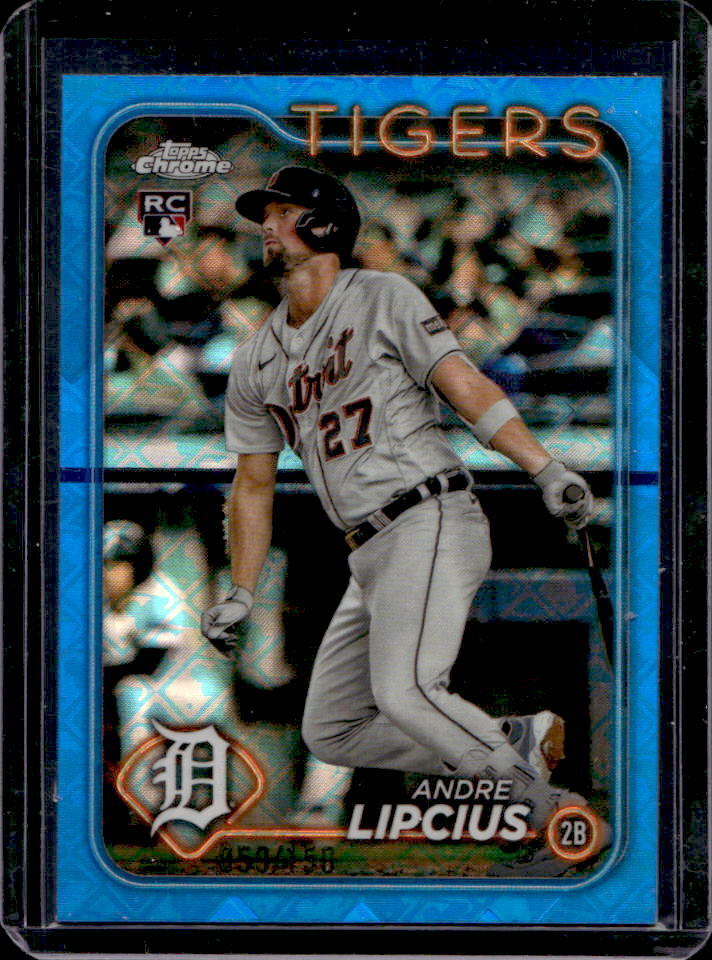 2024 Topps Chrome Logofractor Andre Lipcius Blue MLB Refractor RC #59/150 #227
