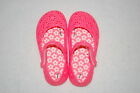 Baby Toddler Girls Shoes Pink Coral Gel Mary Janes Flower Design 7 8 9 10 11 12
