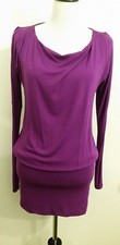 NEW Express Purple Long Sleeves Sexy Dress Cocktail Club Wear Party Size XS 