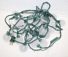 Vintage Christmas String Light Strand of 25 LED Honey Dipper Shape White, Patio