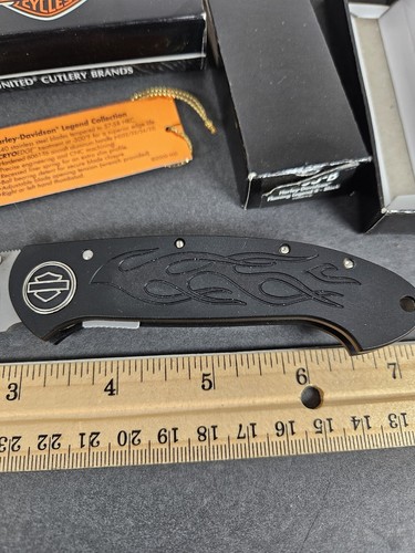 NOS VINTAGE ORIGINAL HARLEY DAVIDSON HD35-B UNITED POCKET KNIFE IN ORIGINAL BOX - Picture 3 of 13