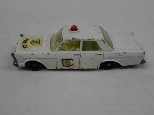 Vintage Matchbox Lesney England No 55 Ford Galaxie Police Car