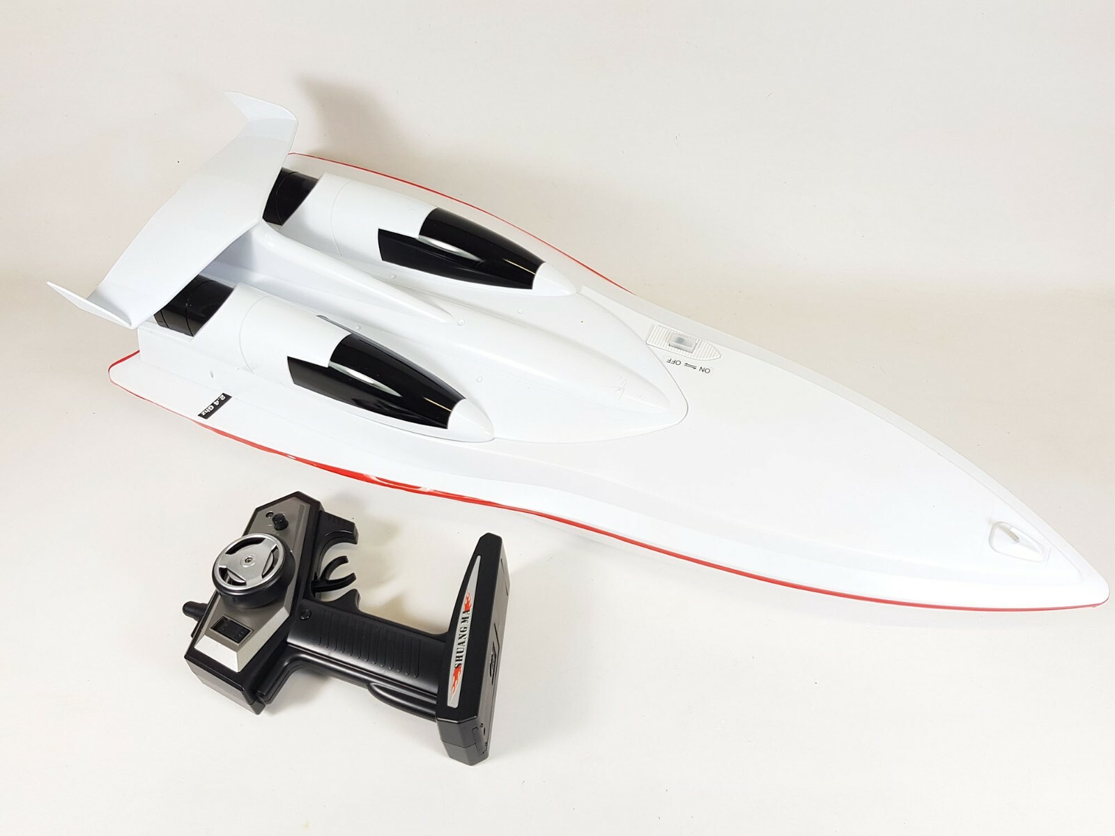NEW HUGE 2.4g White Remote Control RC Atlantic Racing Speed Boat Yacht RTR Toy Limitowana ilość, standard