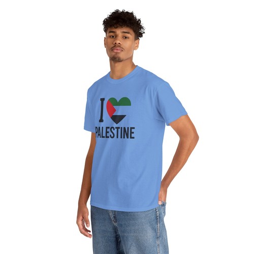 I Love Palestine Unisex Heavy Cotton Tee - Graphic Tee for Activism, Awareness - Bild 44 von 73
