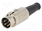 Stecker gerade System: 240° PIN: 5 DIN männlich für Leitungen 590-0510 DIN-Ste