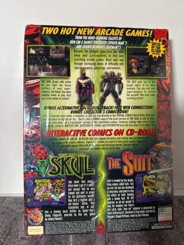 They Call Me Skul&The Suit 1996 PC CD-ROM w/ Comic Paint&Pages NEW IN SEALED BOX - Picture 2 of 2