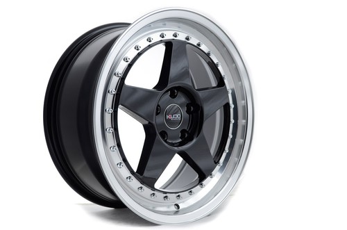 Flow Formed Kudo Racing 18x8 5x114.3 Black Wheels Rims Mustang Accord Camry RAV4 - Picture 9 of 9