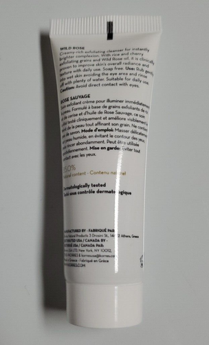 Korres Wild Rose Daily Brightening & Refinishing Buff Cleanser 0.68oz (20ml) NEW - Picture 2 of 3