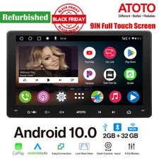 ATOTO A6 PF 9in Android 2DIN Car Stereo GPS Navi Wireless CarPlay & Android Auto