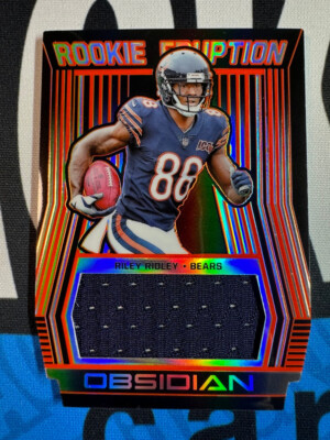 2019 Obsidian Rookie Eruption Relic #RE-34 Riley Ridley Bears 007/100 NFL