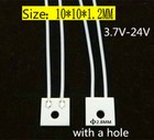 10x10mm Micro with Hole Square MCH Ceramic Heater Resistive Heating Element