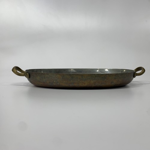 VINTAGE DOURO B & M COPPER OVAL FISH 2 Handle PAN MADE IN PORTUGAL - 8”x12” - Picture 8 of 14