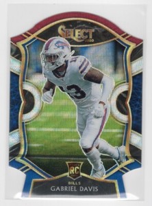 2020 Panini Select Tri Color Die Cut Gabriel Davis #82 Rookie Card RC