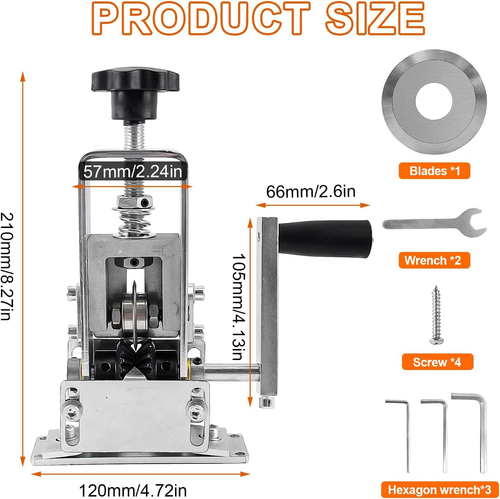 Spellacavi Elettrici per Cavo in Rame Da 1 Mm-25 Mm, Pinza Spelafili Elettricist - Foto 2 di 7