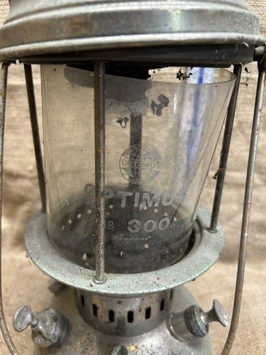 Vintage Original Optimus 300 Kerosene Pressure Lantern Lamp, Made In Sweden - Picture 8 of 9