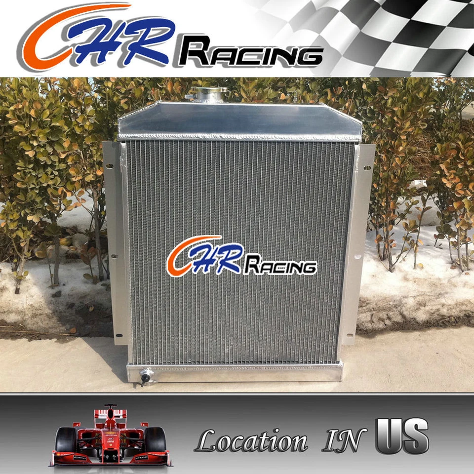 Radiador y ventilador de aluminio para camioneta Chevy 1948-1954 1949 1950 1951 52 53 AT Foto 3 de 4