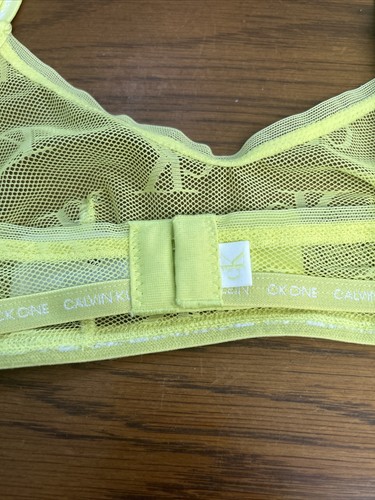 *** Calvin Klein Donna (X-SMALL) Ck One Micro Bralette Sfoderata QF6786-340 MESH - Foto 5 di 8
