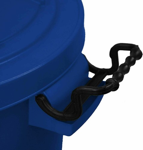 3 x 50L Dustbin With Clip Lock Lid Heavy Duty Storage Home Blue Orange Purple UK - Picture 3 of 12
