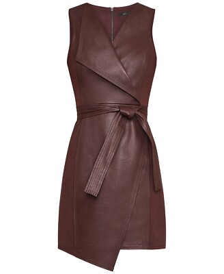 SALE!【BCBG MAXAZRIA】Embroidered Cutout Faux Leather Dress BCBGMAXAZRIA Embroidered Cutout Faux Leather Dress - Runway