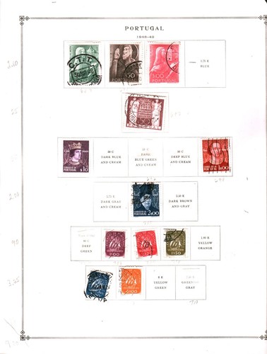Collection, Portugal Part A Scott Pages, 1864/1958, Cat $357, Mint & Used - Picture 16 of 23