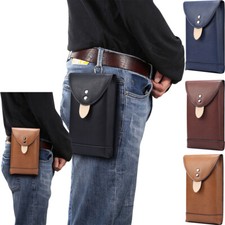 Leather Cell Phone Pouch Card Holder Case Holster Wallet Purse Phone Cover Bag