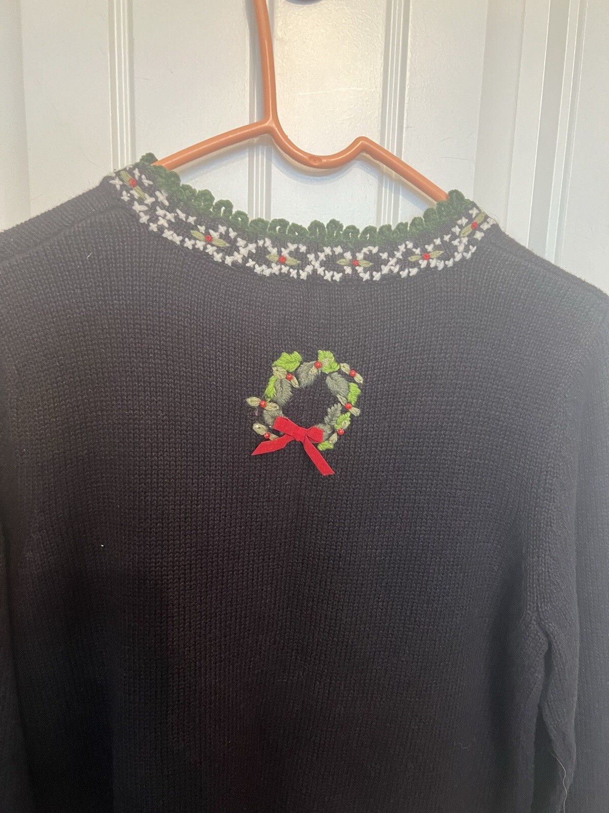 Reference Point Black Pullover Christmas Sweater … - image 7