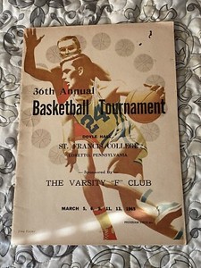 1965 Saint Francis Pennsylvania High School Basketball Tournament Program