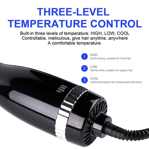 Lescolton 3In 1 Hot Air Brush Hair Dryer Hair Straightener & Curler Styling Comb - Bild 8 von 14