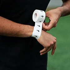 White Cross Tape for Sports - Wristband for Enhanced Performance and Protection