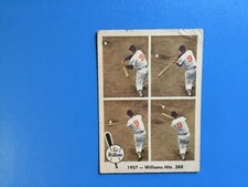 1959 Fleer Ted Williams #58 Williams Hits .388 EX